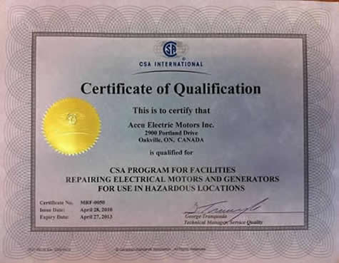 explosion proof certified
